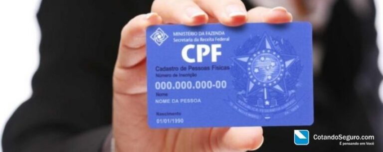 CPF para cotar o seguro auto