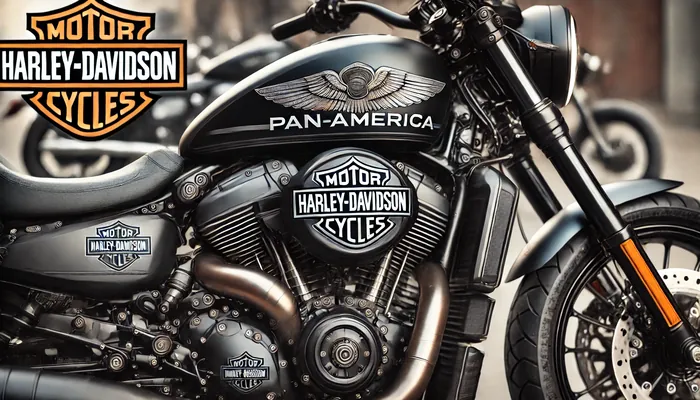 Parte lateral da Harley-Davidson Pan America, representando ficha técnica harley davidson pan america 2024.